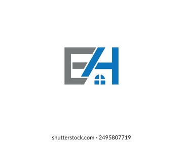 Diseño de logotipo de letra EH con Plantilla de ícono de Vector moderno creativo