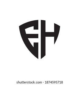 EH Letter Logo Design Vector