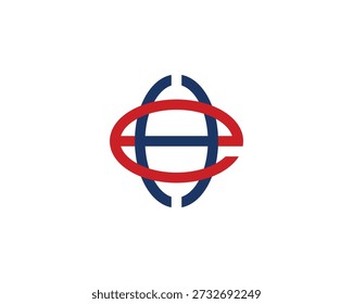 EH Logo Design e HE Logo Design