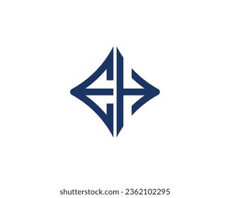 EH logo design vector template