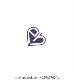 EH LOVE Unique monogram style vector logo design with blue and grey.