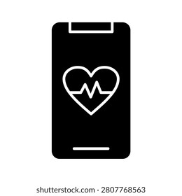 Ehealth Glyph Flat Vector Icon
