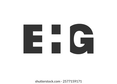 EHG logo design. Initial letter E H G bold font style for tech startups, consulting, corporate branding. Creative company name, headlines typography identity, trendy logotype. Vector illustration.