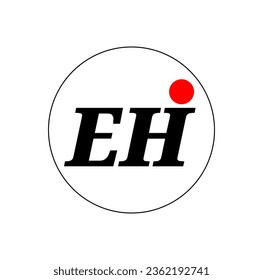 EHI company name typography vector icon