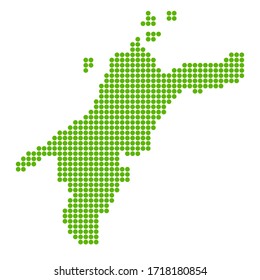Ehime Map circle polka dot icon