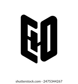 EHO letter logo, EHO or E O letter alphabet logo