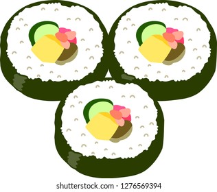Eho-maki sushi roll