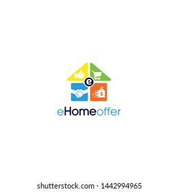 eHome offer logo design template for e-commerce