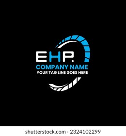 EHP letter logo creative design with vector graphic, EHP simple and modern logo. EHP luxurious alphabet design  