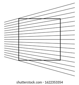 Ehrenstein geometric optical illusion. Vector illustration