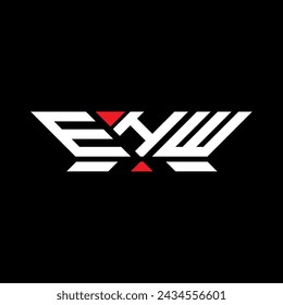 EHW letter logo vector design, EHW simple and modern logo. EHW luxurious alphabet design  