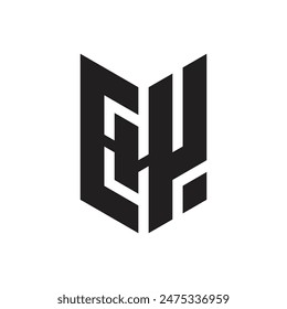  EHY letter logo, EHY or E Y letter alphabet logo