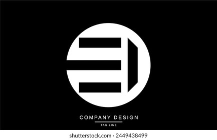 EI, IE Abstract Letters Logo Monogram Font Icon 