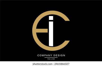 EI, IE Abstract Letters Logo Monogram Design Font Icon