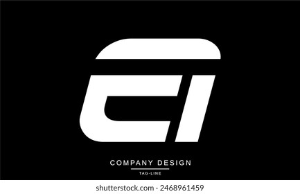 EI, IE Abstract Letters Logo Monogram Design Font Icon