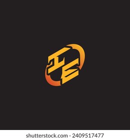 EI combination letter unique initials logo esport for gaming team, youtube, twitch