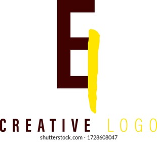 EI Company initial logo design

