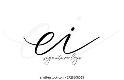 EI Company initial logo design
