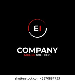 EI creative modern letters logo design template