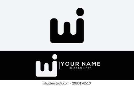 EI E I Letter Logo Design in Black and white Colors. Creative Modern Letters Vector Icon Logo Illustration.