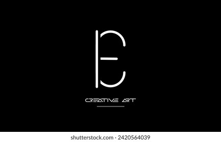 EI, IE, E, I abstract letters logomonogram