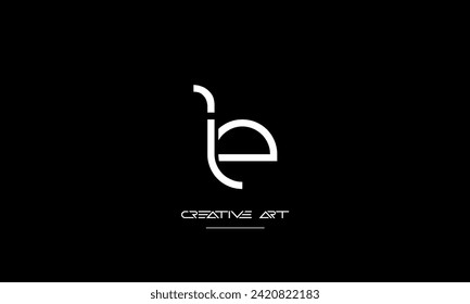 EI, IE, E, I abstract letters logo monogram