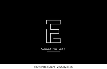 EI, IE, E, I abstract letters logo monogram