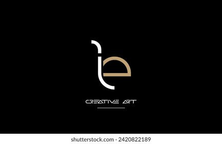 EI, IE, E, I abstract letters logo monogram