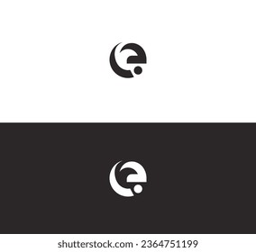 EI, IE, E letter logo design template elements. Modern abstract digital alphabet letter logo.