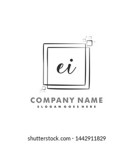 EI Initial beauty monogram logo vector