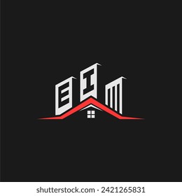 EI Initial Construction Real Estate Home Logo Design Vector