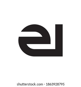 ei initial letter vector logo icon