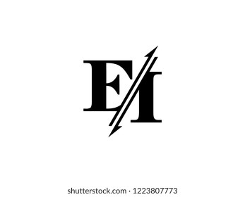 EI initials logo sliced