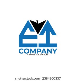 
EI letter creative real estate vector logo design.
