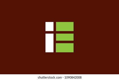 IE EI Letter Initial Logo Design Template