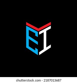 EI letter logo creative design with vector graphic