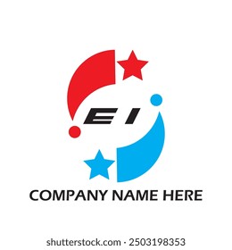 EI letter logo modern logo design on white color background
