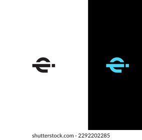 EI, IE letter modern branding logo