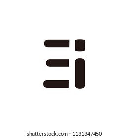 ei letter vector logo