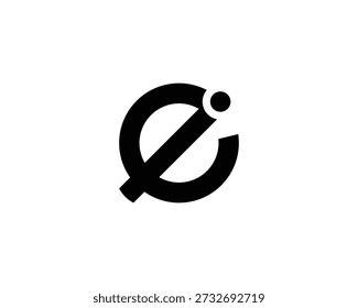 Design do logotipo EI e design do logotipo IE