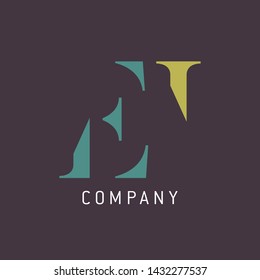 EI logo design. Monogram logo.