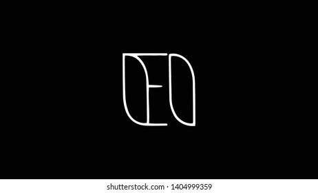 EI logo design template vector