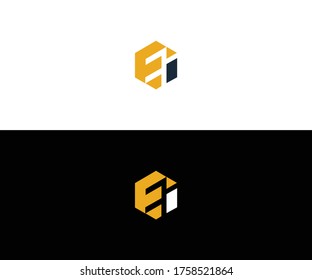 ei logo design vector format