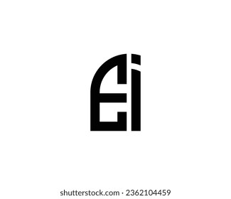 EI logo design vector template