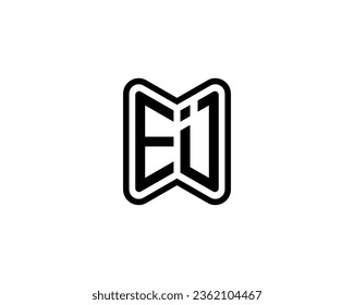 EI logo design vector template