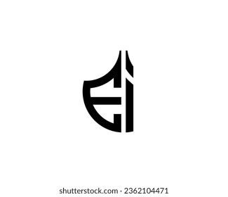 EI logo design vector template