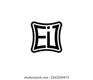 EI logo design vector template