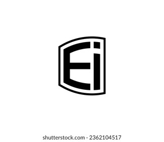 EI logo design vector template