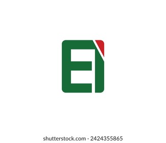 EI logo design vector template