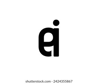 EI logo design vector template